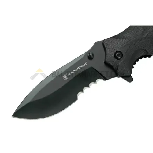 Smith & Wesson Black Ops Recurve Serrated Çakı