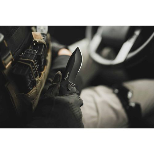 Smith & Wesson Black Ops Recurve Serrated Çakı