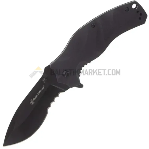 Smith & Wesson Black Ops Recurve Serrated Çakı