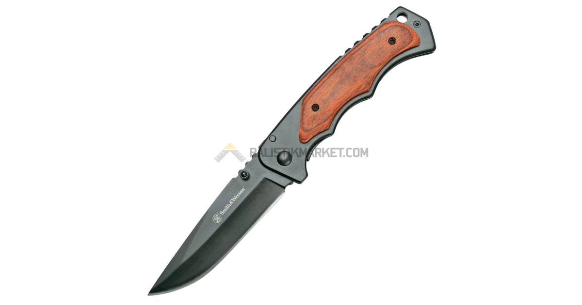 Smith & Wesson Wood Handle Çakı