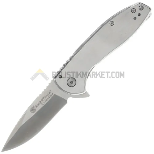 Smith & Wesson Executie Platinum Satin Drop Point Çakı