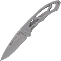 Smith & Wesson Drop Point Silver Skeletonized Çakı