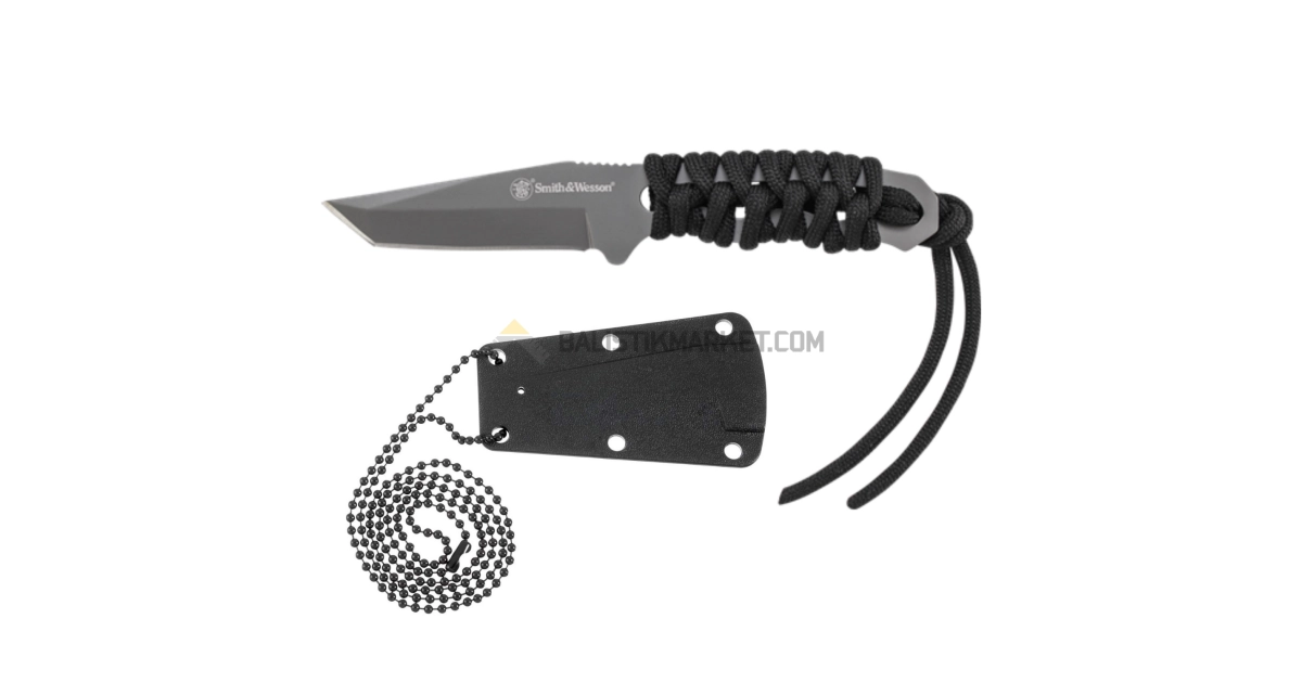 Smith & Wesson Paracord Full Tang Tanto Sabit Bıçak