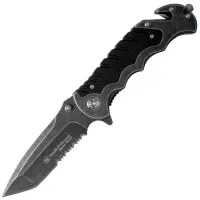 Smith & Wesson Border Guard Liner Lock Serrated Tanto Çakı