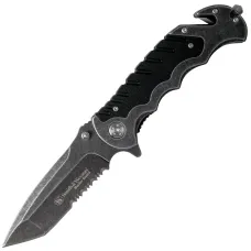 Smith & Wesson Border Guard Liner Lock Serrated Tanto Çakı