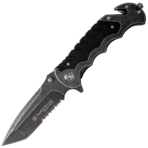 Smith & Wesson Border Guard Liner Lock Serrated Tanto Çakı