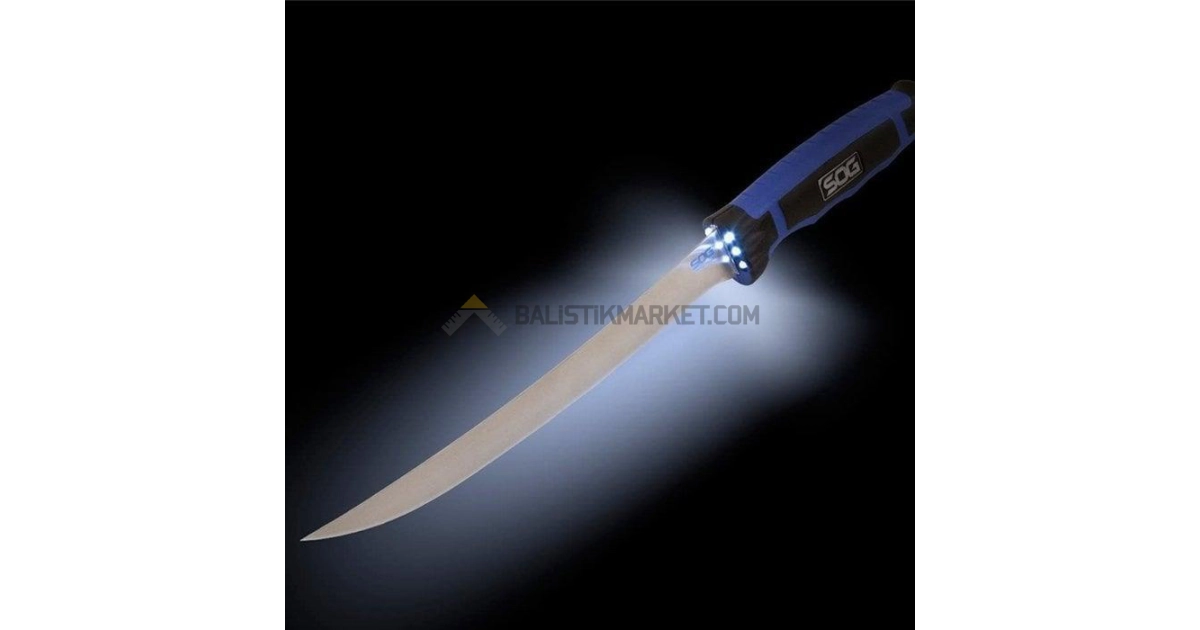SOG BLT32K Bladelight 7,5'' Ledli Fileto Sabit Bıçak