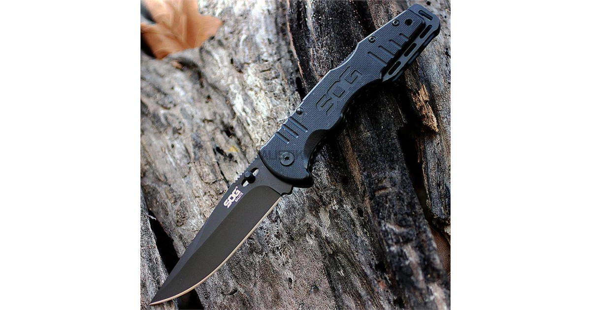 SOG FF-11 Salute Black Blade Çakı