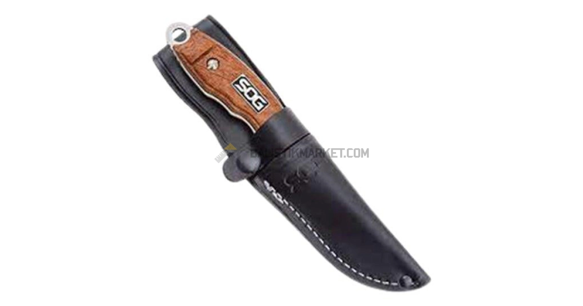 SOG HT012L-CP HuntsPoint Skinning Ahşap Sap Sabit Bıçak