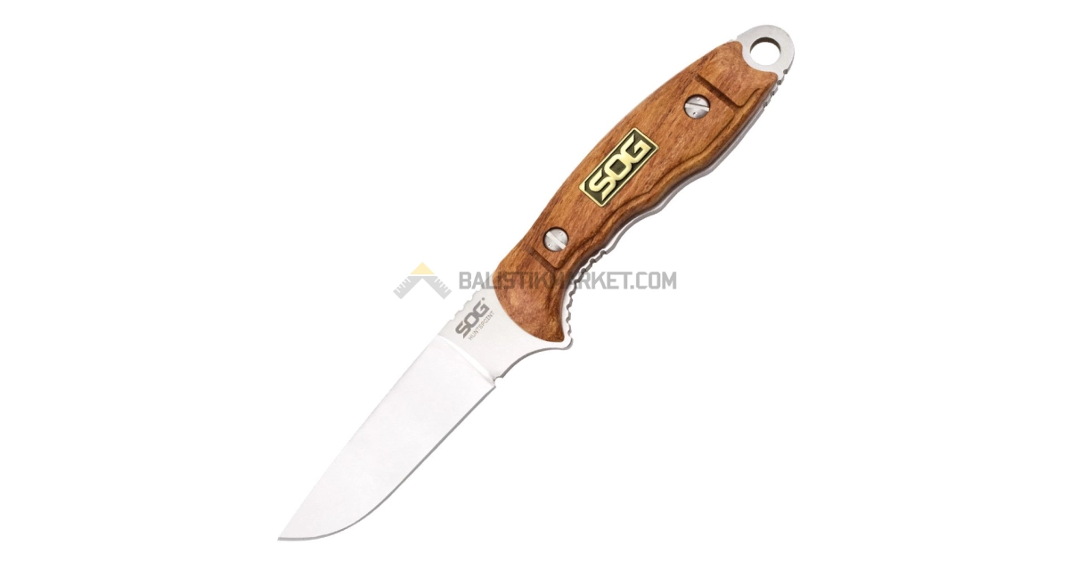 SOG HT012L-CP HuntsPoint Skinning Ahşap Sap Sabit Bıçak