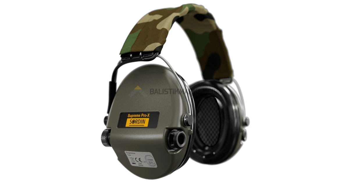 Sordin Supreme Pro-X Elektronik Atış Kulaklığı (Camo)