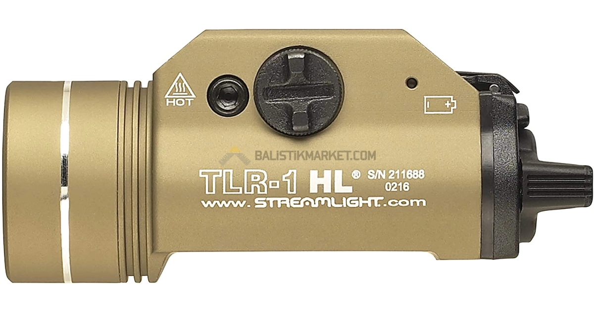 Streamlight TLR-1 HL 1000 Lümen Taktiksel Tabanca Feneri (Flat Dark Earth)