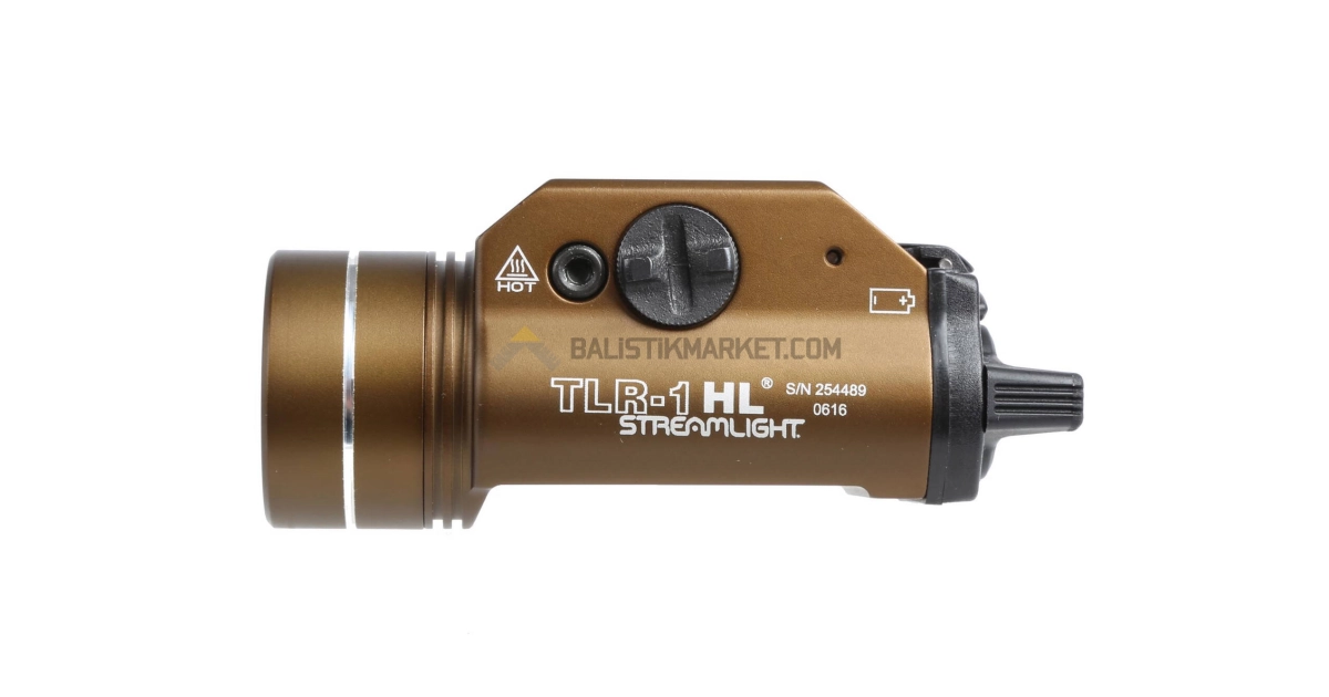 Streamlight TLR-1 HL 1000 Lümen Taktiksel Tabanca Feneri (Flat