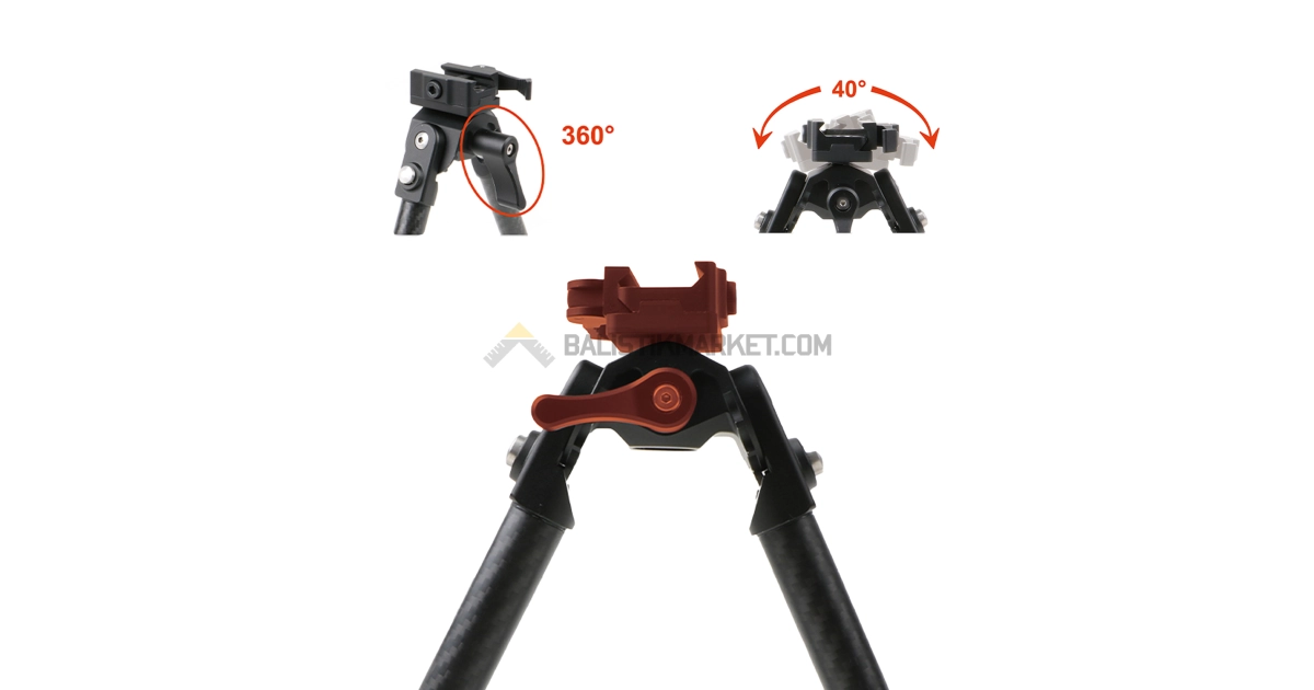 Tacband BPW Carbon Fiber Swivel Picatinny Bipod Çatal Ayak 8-11''