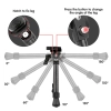 Tacband BPW Carbon Fiber Swivel Picatinny Bipod Çatal Ayak 8-11''