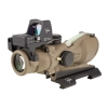 Trijicon ACOG 4x32 BAC ECOS & 3.25 MOA RMR Tüfek Dürbünü (FDE)