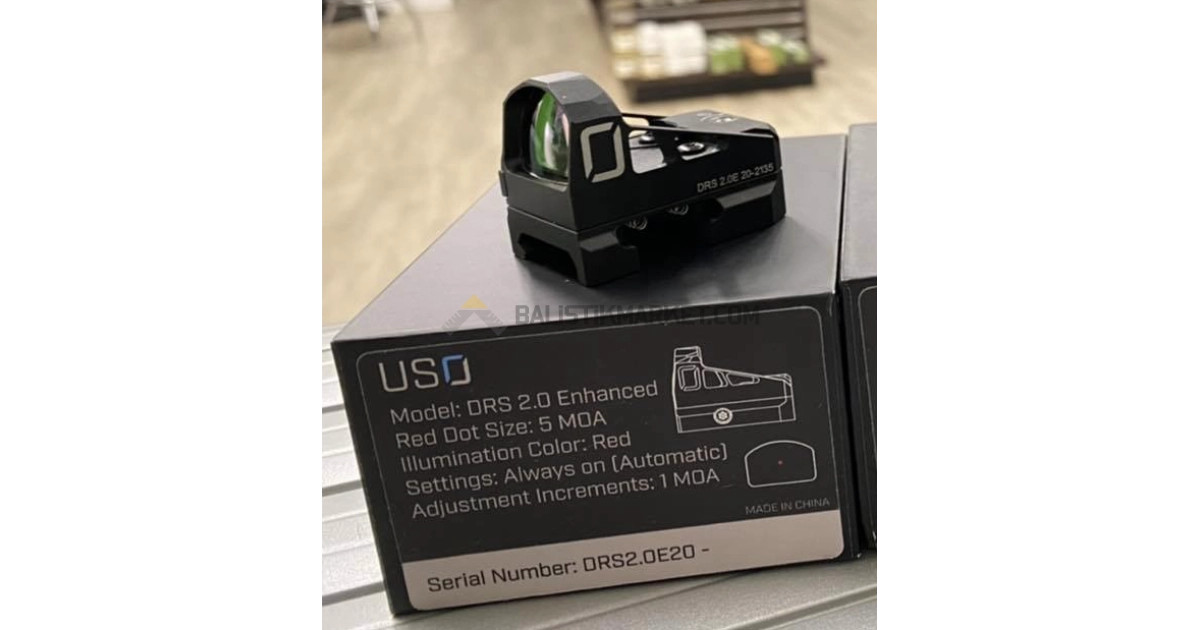 U.S. Optics DRS 2.0 Enhanced Red Dot Nişangah (5 MOA)