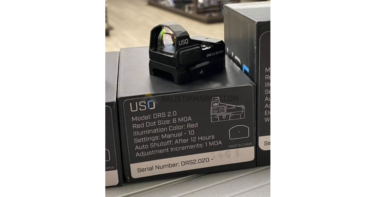 U.S. Optics DRS 2.0 Red Dot Nişangah (6 MOA)
