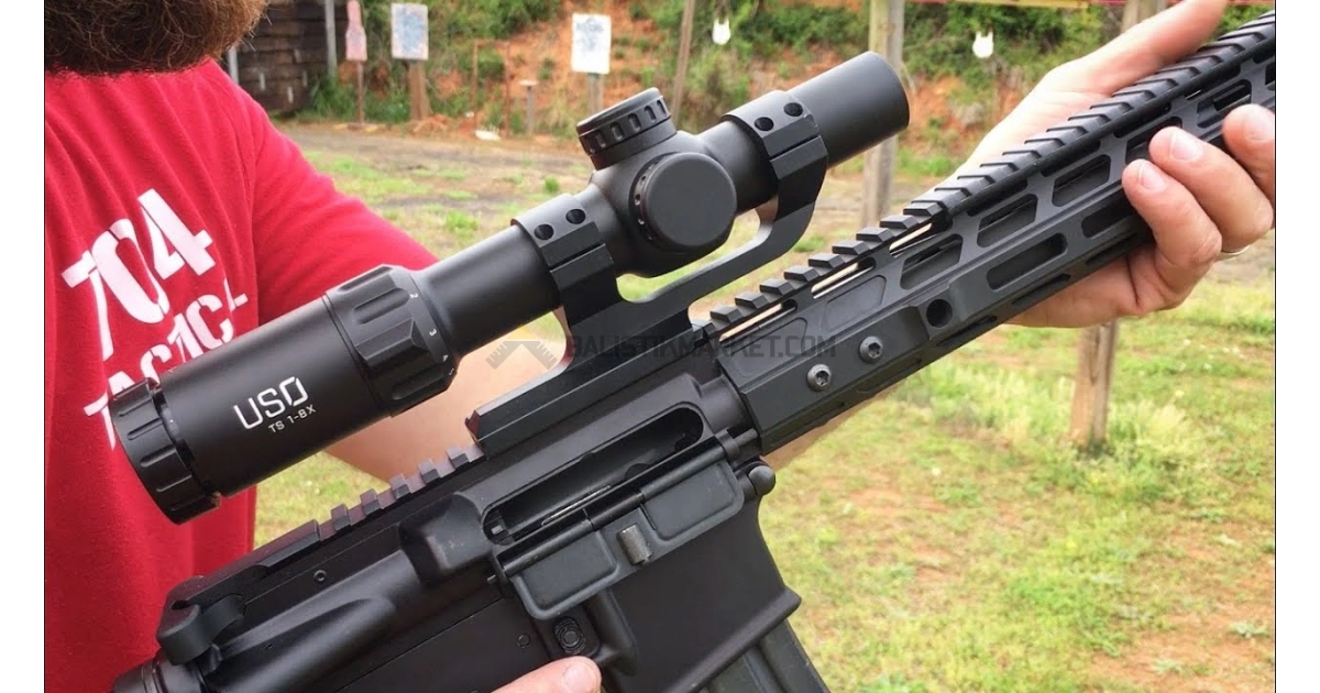 U.S. Optics TS-8X 1-8x24 SFP Kırmızı Tek Nokta (2 MOA) Tüfek Dürbünü