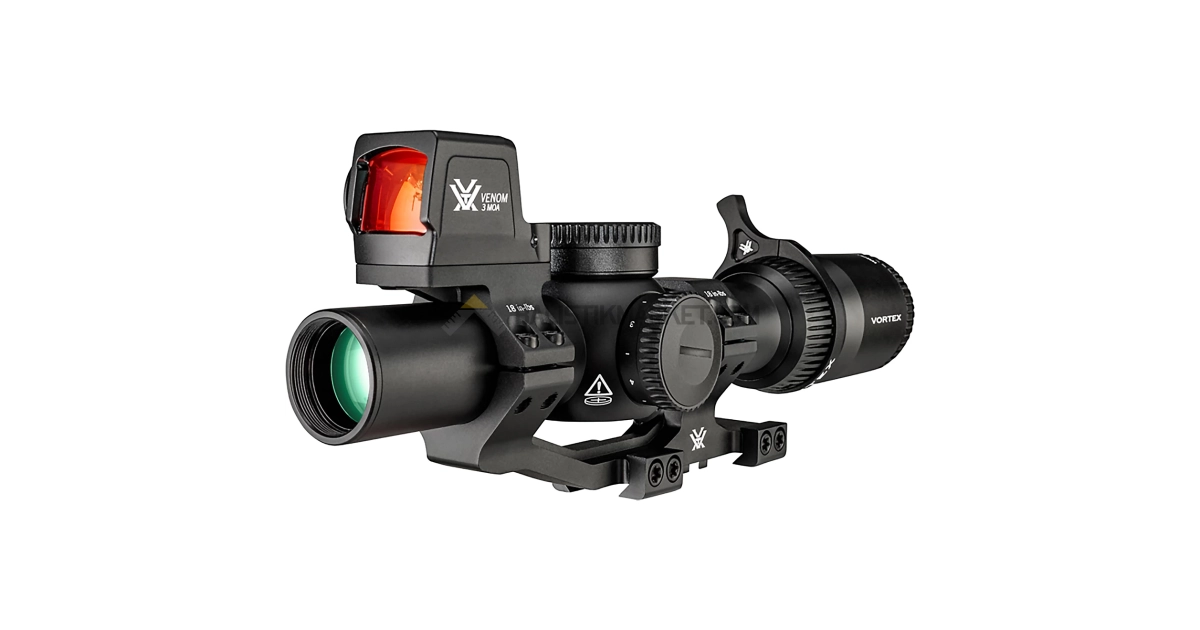 Vortex Venom 1-6x24 SFP AR-BDC3 (MOA) Tüfek Dürbünü + Venom 3 MOA Red Dot + Sport Mount Bundle