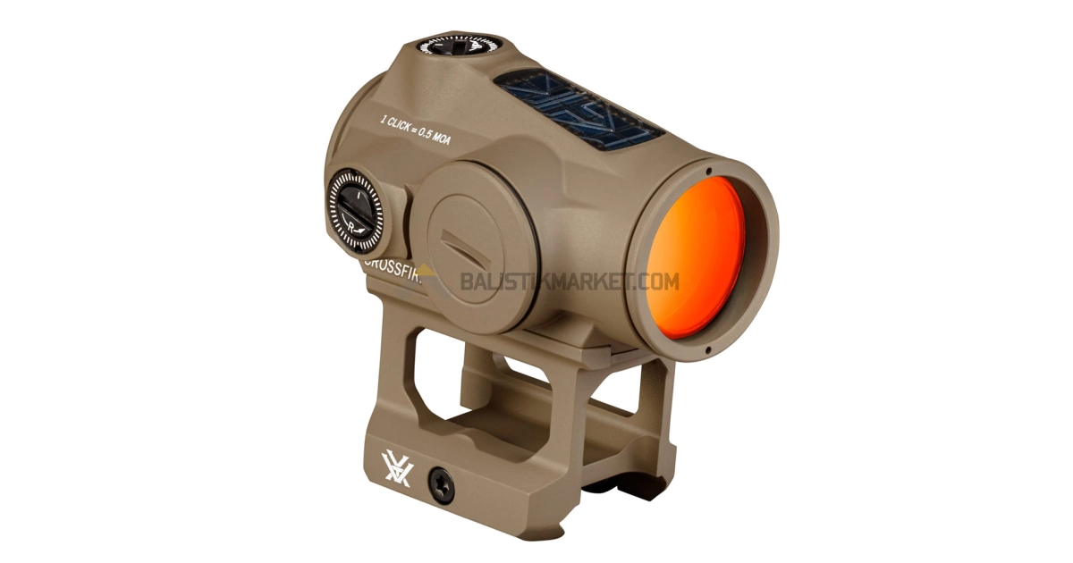 Vortex Crossfire II Solar Red Dot Nişangah (2 MOA, Tan)