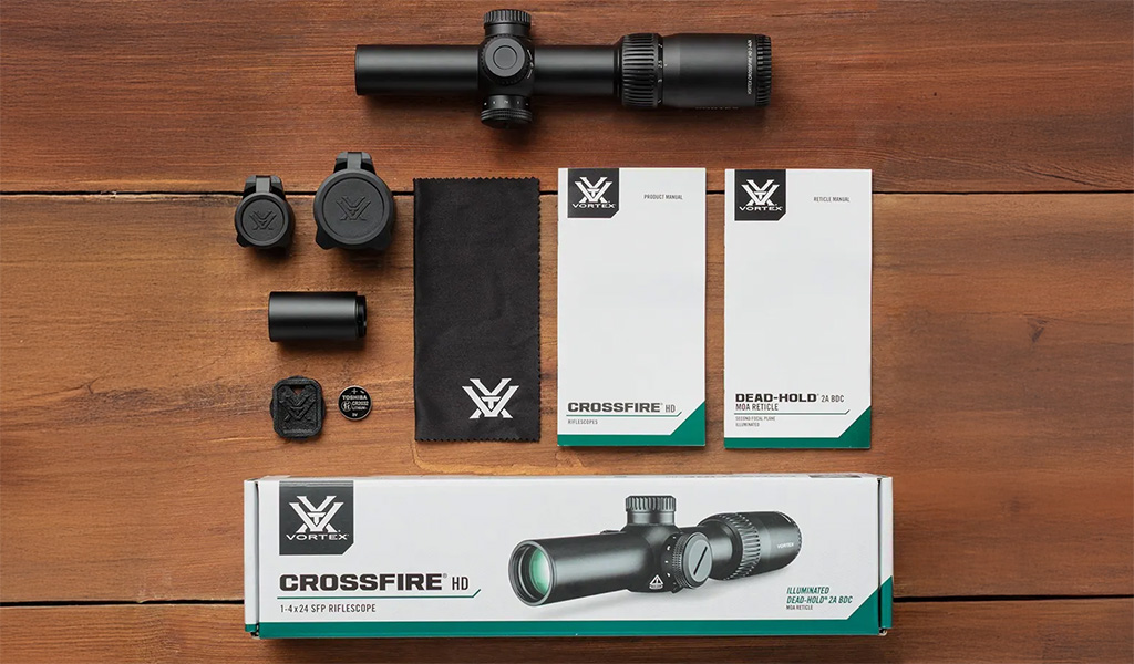Vortex Crossfire HD 1-4x24 SFP Dead-Hold 2A BDC (MOA) Tüfek Dürbünü
