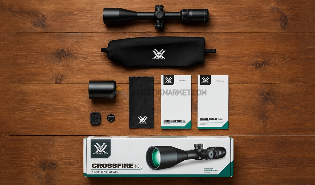 Vortex Crossfire HD 4-12x44 SFP Dead-Hold 2A BDC (MOA) Tüfek Dürbünü
