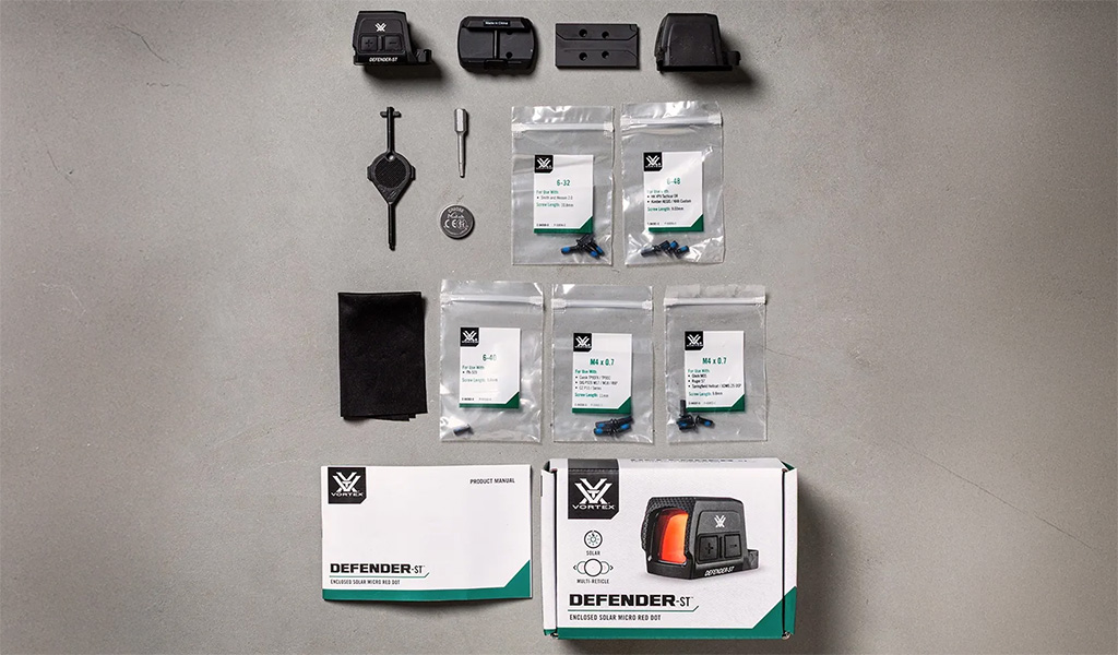 Vortex Defender-ST Enclosed Solar Red Dot (3 MOA & 32 MOA Circle)