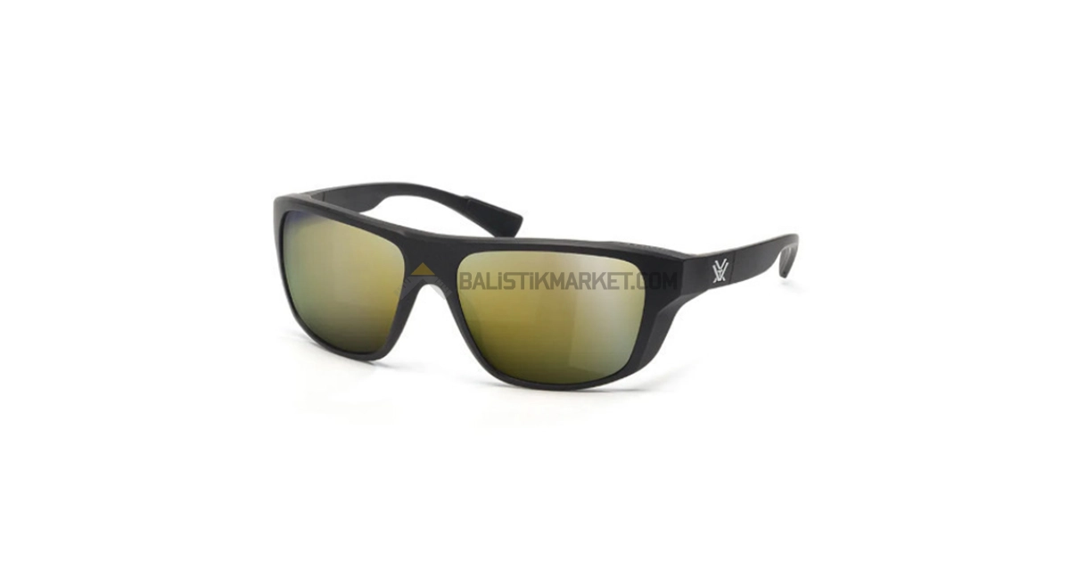 Vortex Jackal Balistik Gözlük, Gold Lens (Siyah, Amber)