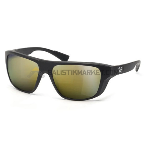 Vortex Jackal Balistik Gözlük, Gold Lens (Siyah, Amber)