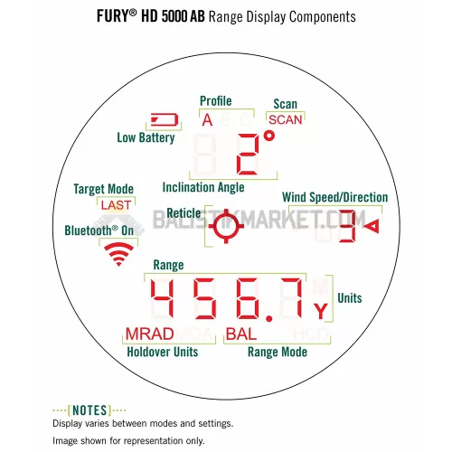 Vortex Fury HD 5000 AB 10x42 Mesafe Ölçer