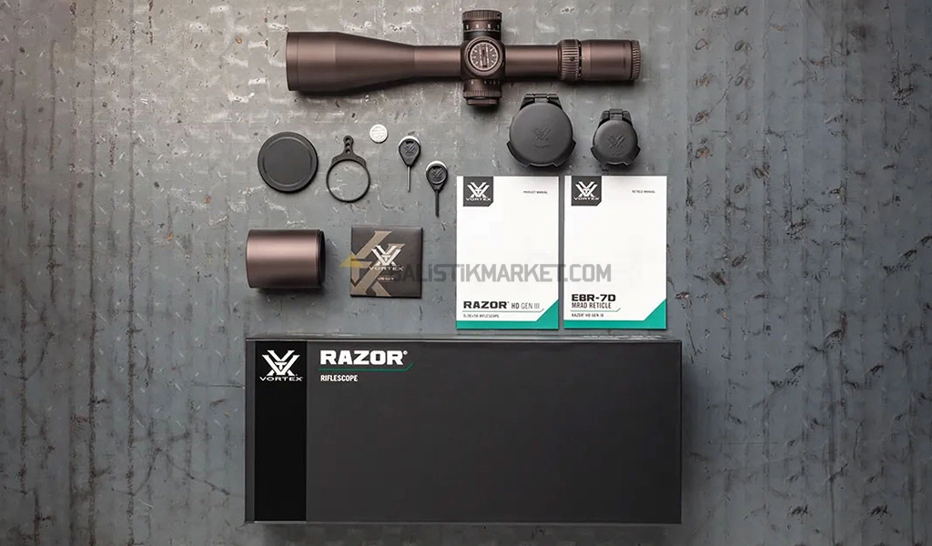 Vortex Razor HD Gen III 6-36x56 FFP EBR-7D (MRAD) Tüfek Dürbünü