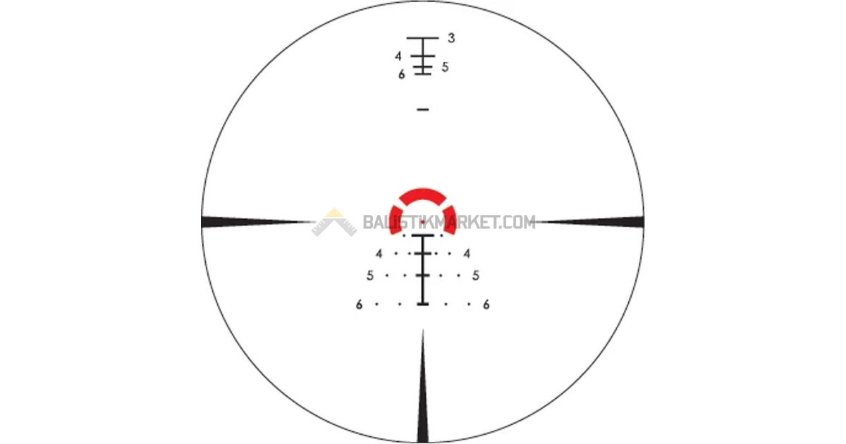 Vortex Strike Eagle 1-8x24 FFP EBR-8 (MOA) Tüfek Dürbünü
