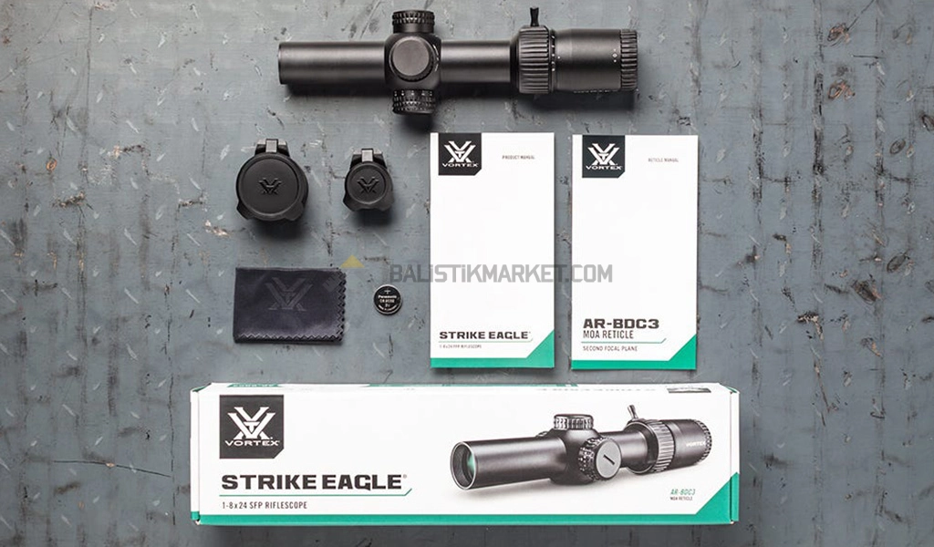 Vortex Strike Eagle 1-8x24 SFP AR-BDC3 (MOA) Tüfek Dürbünü