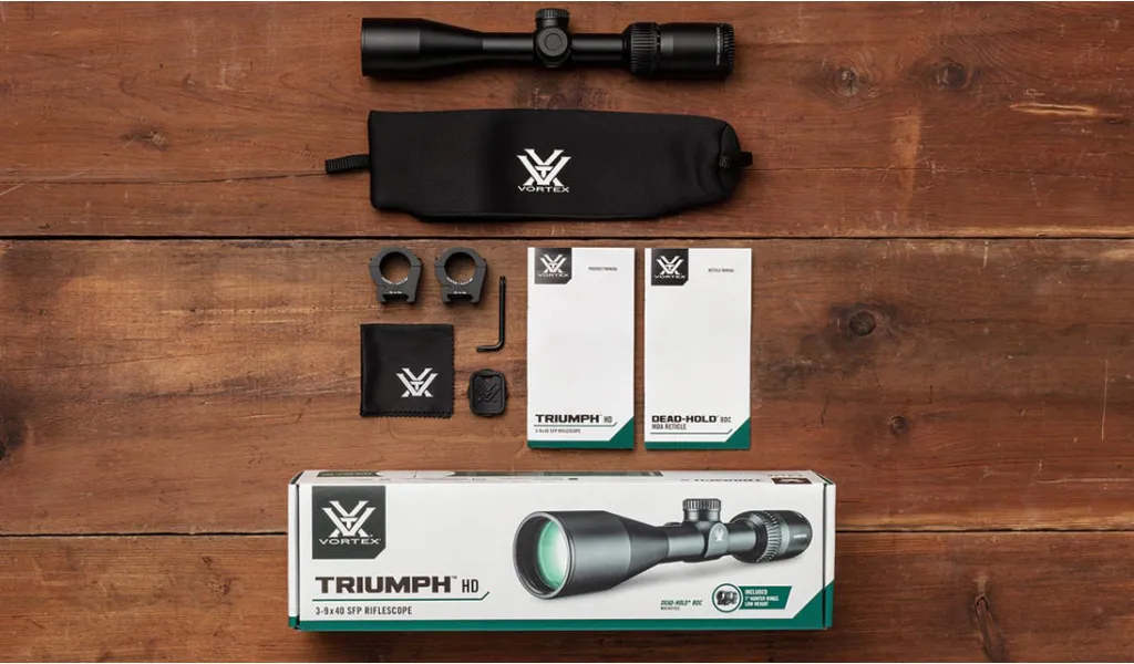 Vortex Triumph HD 3-9x40 Dead-Hold BDC SFP (MOA) Tüfek Dürbünü