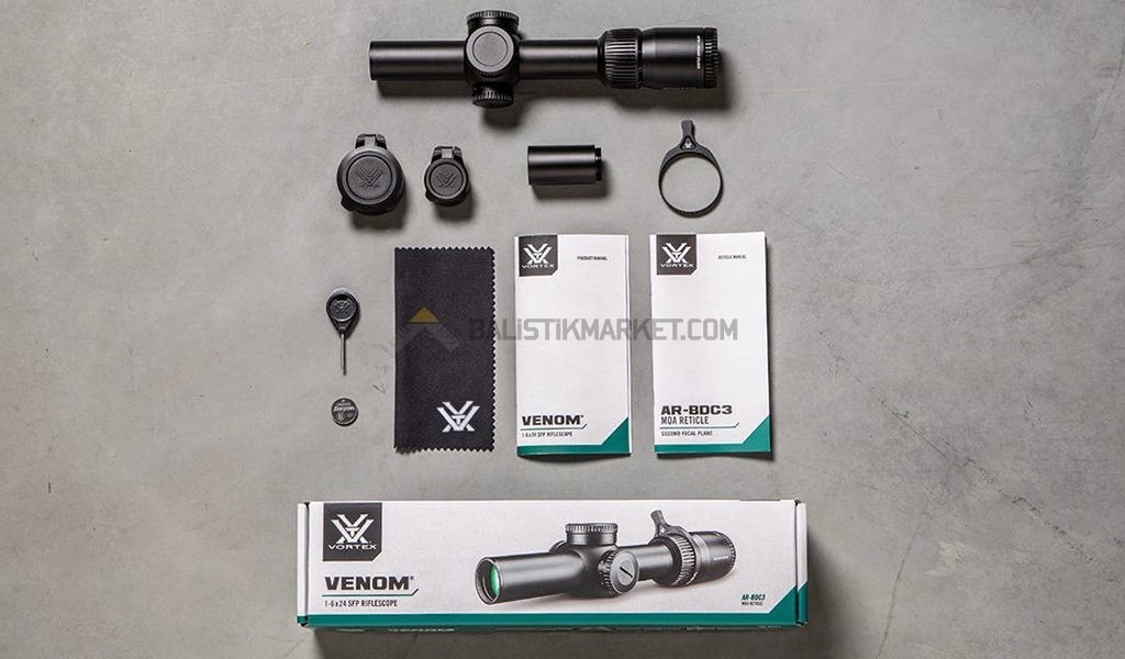 Vortex Venom 1-6x24 SFP AR-BDC3 (MOA) Tüfek Dürbünü