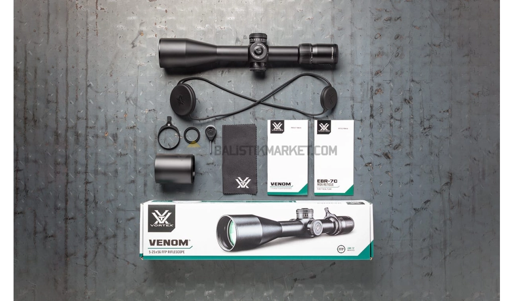 Vortex Venom 5-25x56 FFP EBR-7C (MRAD) Tüfek Dürbünü