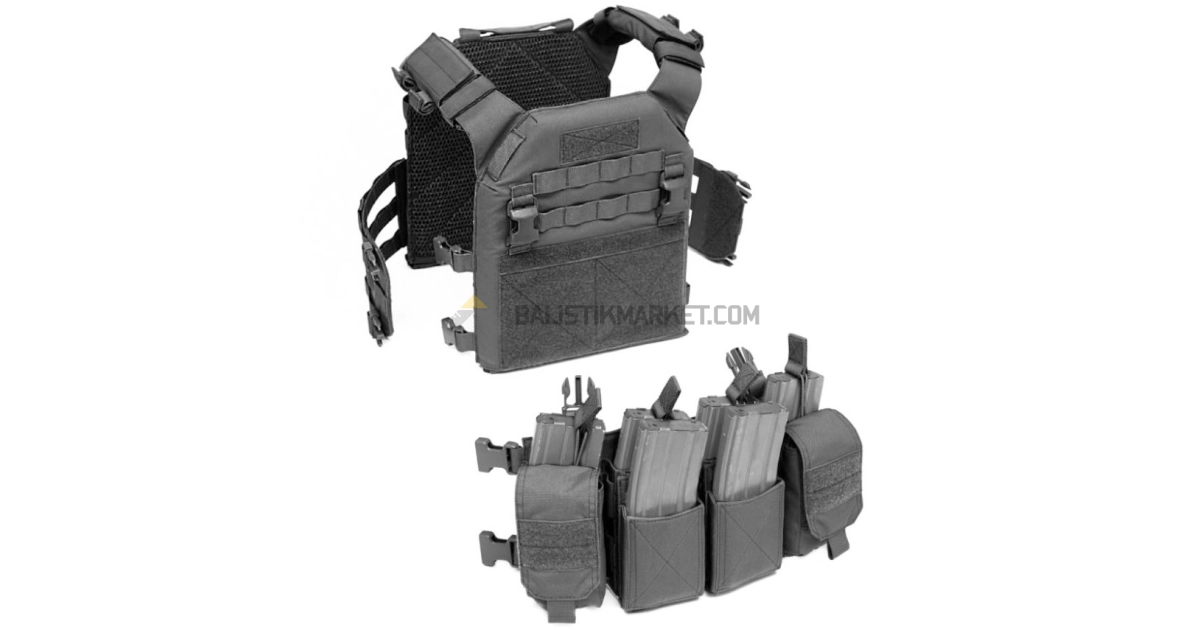 Warrior Assault Systems Recon Carrier MK1 Combo Plaka Taşıyıcı (Siyah)