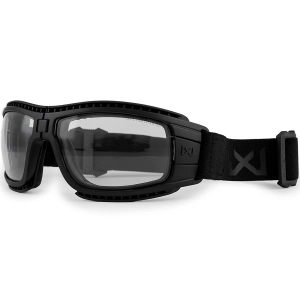 Wiley X Lynx Google Balistik Gözlük, Şeffaf/Gri Lens (Siyah)