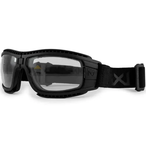 Wiley X Lynx Google Balistik Gözlük, Şeffaf/Gri Lens (Siyah)