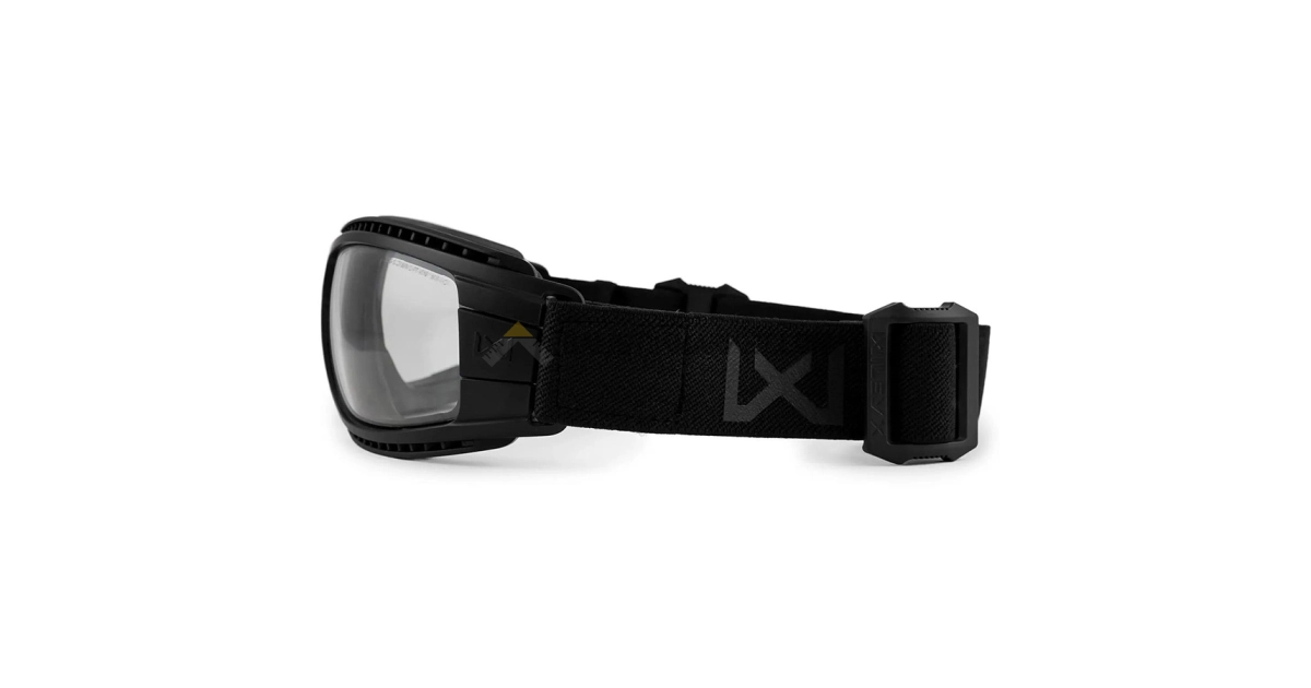 Wiley X Lynx Google Balistik Gözlük, Şeffaf/Gri Lens (Siyah)