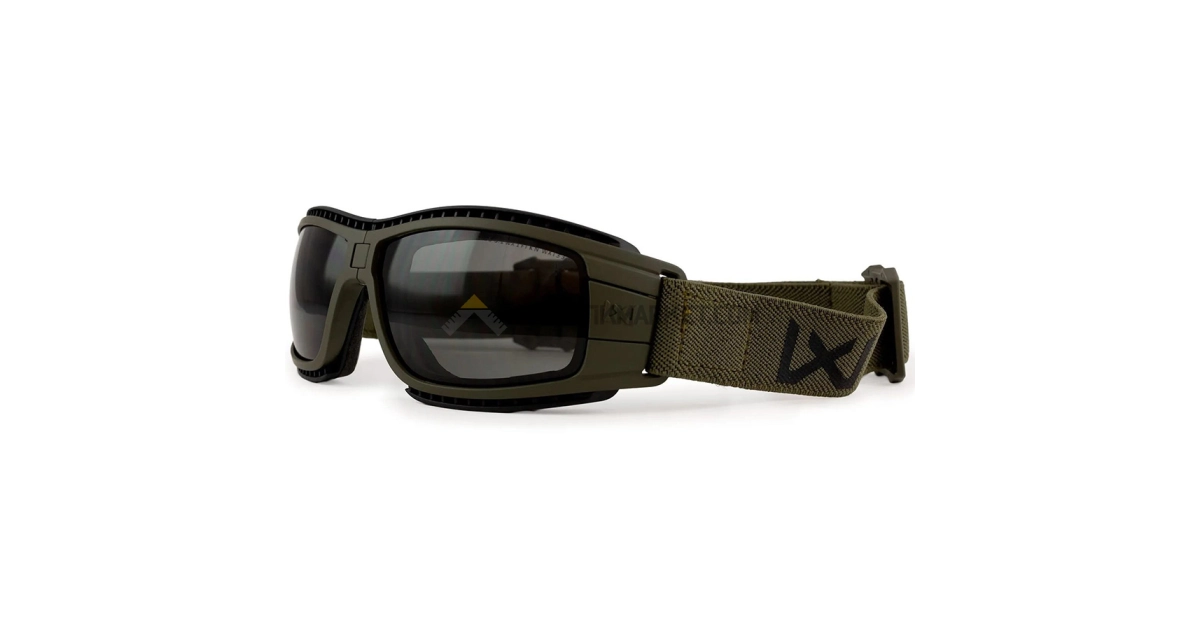 Wiley X Lynx Google Balistik Gözlük, Şeffaf/Gri Lens (Ranger Green)