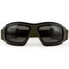 Wiley X Lynx Google Balistik Gözlük, Şeffaf/Gri Lens (Ranger Green)
