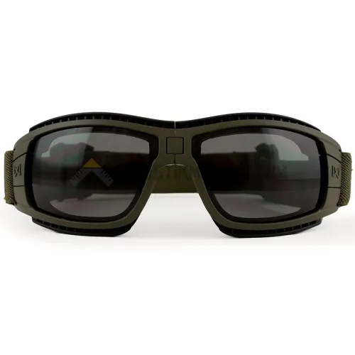 Wiley X Lynx Google Balistik Gözlük, Şeffaf/Gri Lens (Ranger Green)