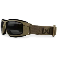 Wiley X Lynx Google Balistik Gözlük, Şeffaf/Gri Lens (Tan)