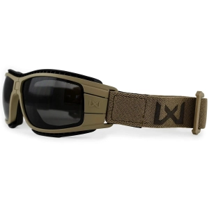 Wiley X Lynx Google Balistik Gözlük, Şeffaf/Gri Lens (Tan)