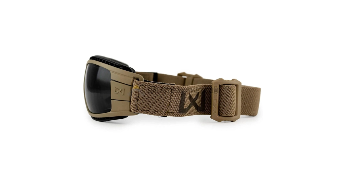 Wiley X Lynx Google Balistik Gözlük, Şeffaf/Gri Lens (Tan)
