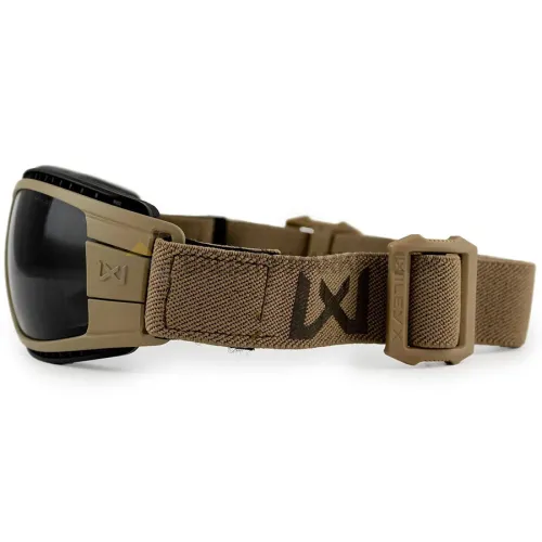 Wiley X Lynx Google Balistik Gözlük, Şeffaf/Gri Lens (Tan)
