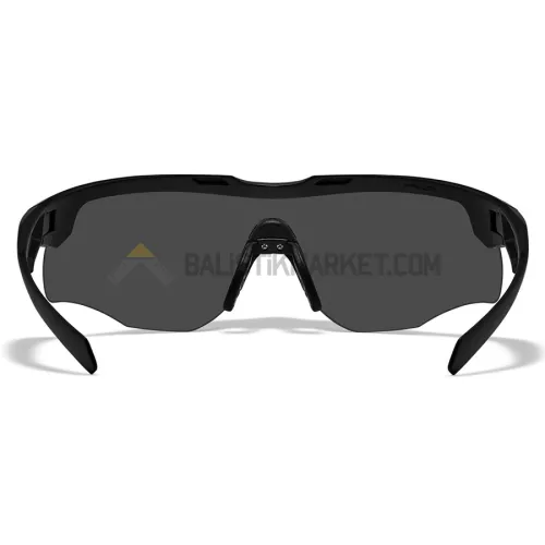 Wiley X Rogue Comm Balistik Gözlük, Şeffaf/Gri/Turuncu Lens (Siyah)