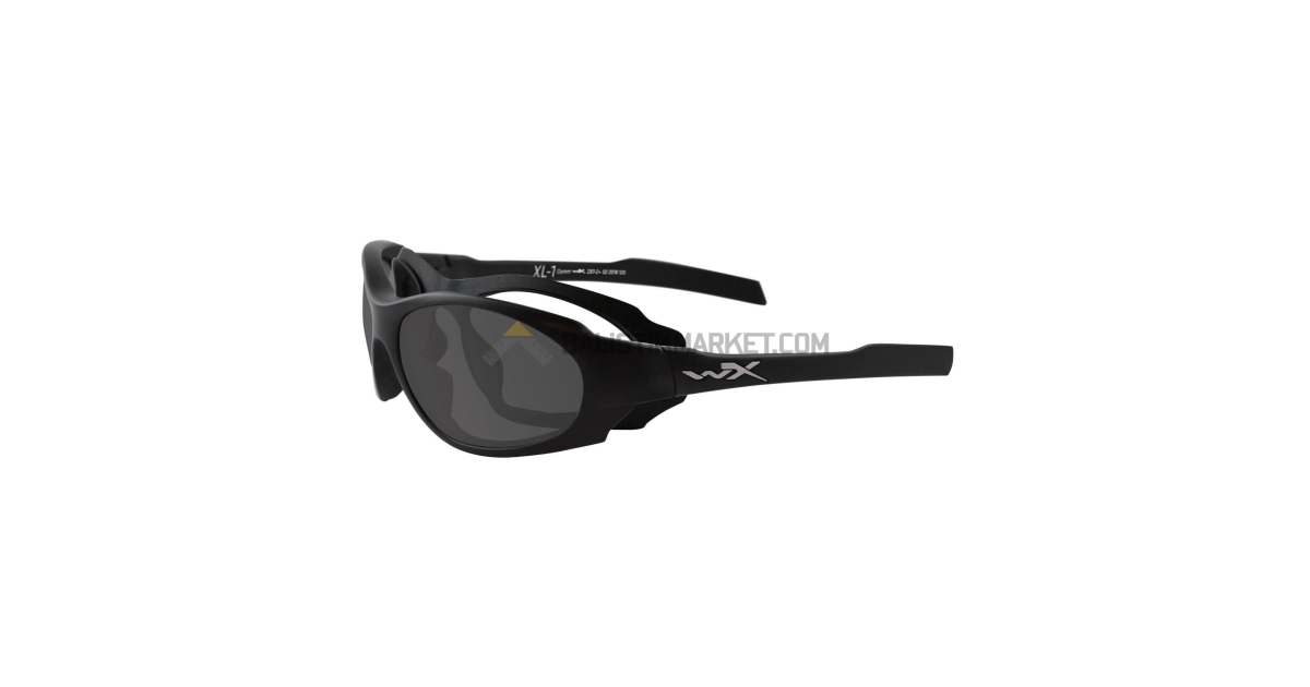 Wiley X XL-1 Advanced Comm 2.5 Balistik Gözlük, Şeffaf/Gri/Turuncu Lens (Siyah)